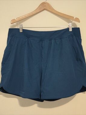 Lands' End Deep Teal Board Shorts - 5"